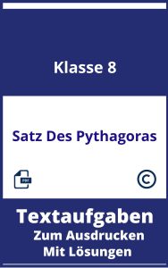 Satz Des Pythagoras Textaufgaben Klasse 8