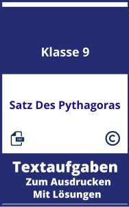 Satz Des Pythagoras Textaufgaben Klasse 9